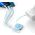 Kabel USB Baseus USB-A - USB-C + microUSB + Lightning 1.1 m Niebieski (BSU3383BLU)
