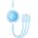 Kabel USB Baseus USB-A - USB-C + microUSB + Lightning 1.1 m Niebieski (BSU3383BLU)