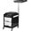 Activeshop POMOCNIK - TABORET DO PEDICURE 16 PLUS CZARNY/BIAŁY