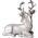 Lumarko Figura H18x15x7cm Srebrny