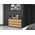 Topeshop Komoda Malwa 6 szuflad M6 140 - antracyt/dąb artisan