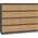 Topeshop KOMODA MALWA M8 120 - ANTRACYT / DĄB ARTISAN