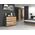 Topeshop KOMODA MALWA M8 120 - ANTRACYT / DĄB ARTISAN