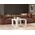 Topeshop STOLIK KAWOWY ŁAWA SALON LOFT MODERN MINI BIEL