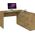 Topeshop KOMODA 2D3S 120CM 3 SZUFLADY 2 DRZWI ANTRACYT DĄB ARTISAN