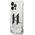 Karl Lagerfeld Etui Karl Lagerfeld Liquid Glitter Big KL HardCase do iPhone 14 Pro Max srebrne