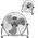 Wentylator Geko WENTYLATOR PODŁOGOWY 45CM STAL INOX (1) G80471 GEKO
