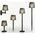 New Garden NEW GARDEN lampa ogrodowa GRETA SOLAR NEGRO 5in1 czarna