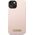 Guess Etui Guess GUHMP14MSBPLP Apple iPhone 14 Plus różowy/pink hard case Silicone Logo Plate MagSafe