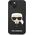 Karl Lagerfeld Etui Karl Lagerfeld KLHCP14MSLKHBK Apple iPhone 14 Plus hardcase czarny/black Silicone Karl`s Head
