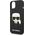 Karl Lagerfeld Etui Karl Lagerfeld KLHCP14MSLKHBK Apple iPhone 14 Plus hardcase czarny/black Silicone Karl`s Head