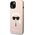 Karl Lagerfeld Etui Karl Lagerfeld KLHMP14MSLKHLP Apple iPhone 14 Plus hardcase jasnoróżowy/light pink Silicone Karl`s Head Magsafe