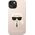 Karl Lagerfeld Etui Karl Lagerfeld KLHMP14MSLKHLP Apple iPhone 14 Plus hardcase jasnoróżowy/light pink Silicone Karl`s Head Magsafe