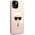 Karl Lagerfeld Etui Karl Lagerfeld KLHMP14MSLKHLP Apple iPhone 14 Plus hardcase jasnoróżowy/light pink Silicone Karl`s Head Magsafe