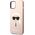 Karl Lagerfeld Etui Karl Lagerfeld KLHMP14MSLKHLP Apple iPhone 14 Plus hardcase jasnoróżowy/light pink Silicone Karl`s Head Magsafe