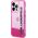 Karl Lagerfeld Karl Lagerfeld KLHCP14LLCKVF iPhone 14 Pro 6,1" różowy/pink hardcase Liquid Glitter Elong