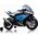 3Z Pojazd Motor BMW HP4 Niebieski