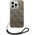 Guess Etui Guess do iPhone 14 Pro 6,1" brązowy/brown hardcase 4G Print Strap
