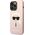 Karl Lagerfeld Etui Karl Lagerfeld do iPhone 14 Pro Max 6,7" hardcase jasnoróżowy/light pink Silicone Karl`s Head Magsafe