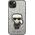 Karl Lagerfeld Etui Karl Lagerfeld do iPhone 14 Plus 6,7" hardcase srebrny/silver Glitter Flakes Ikonik
