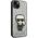 Karl Lagerfeld Etui Karl Lagerfeld do iPhone 14 Plus 6,7" hardcase srebrny/silver Glitter Flakes Ikonik