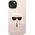 Karl Lagerfeld Etui Karl Lagerfeld do iPhone 14 Plus 6,7" hardcase różowy/pink Silicone Karl`s Head