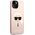 Karl Lagerfeld Etui Karl Lagerfeld do iPhone 14 Plus 6,7" hardcase różowy/pink Silicone Karl`s Head