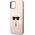 Karl Lagerfeld Etui Karl Lagerfeld do iPhone 14 Plus 6,7" hardcase różowy/pink Silicone Karl`s Head