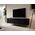 Cama Meble Szafka RTV HOLE 190x40,5xH59,5 czarny mat