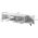 Cama Meble Szafka RTV MARMO 2D1S1K 195x40xH47,5 czarny mat/marmur czarny