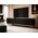 Cama Meble Szafka RTV PAFOS na złotym stelażu ze stali 200x40x60 czarny mat