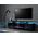 Cama Meble Szafka RTV EVA z kominkiem elektrycznym 180x40x52 czarny/czarny połysk