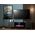 Cama Meble Szafka RTV PAFOS EF z kominkiem elektrycznym 180x42x49 czarny mat