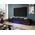 Cama Meble Szafka RTV ROVA z kominkiem elektrycznym 190x37x48 czarny/czarny połysk