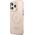 Guess Guess GUHMP13LHTCMP iPhone 13 Pro / 13 6,1" różowy/pink hard case Gold Outline Translucent MagSafe NoSize