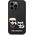 Karl Lagerfeld Karl Lagerfeld KLHMP14LSSKCK iPhone 14 Pro 6,1" hardcase czarny/black Liquid Silicone Karl & Choupette Magsafe NoSize