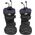 Trixie Walker Active Long, buty, dla psa, XL, czarne, 2 szt./opak