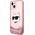 Karl Lagerfeld Etui Karl Lagerfeld KLHCP14MLNCHCP Apple iPhone 14 Plus różowy/pink hardcase Glitter Choupette Head