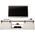 Cama Meble Szafka RTV GRANERO 200x56,7x35 biały/biały połysk