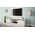 Cama Meble Szafka RTV GRANERO 200x56,7x35 biały/biały połysk