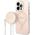 Guess Zestaw Guess GUBPP14LH4EACSP Case+ Charger iPhone 14 Pro 6,1" różowy/pink hard case 4G Print MagSafe NoSize
