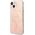 Guess Zestaw Guess GUBPP14MH4EACSP Case+ Charger iPhone 14 Plus 6,7" różowy/pink hard case 4G Print MagSafe NoSize