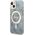 Guess Zestaw Guess GUBPP14SH4EACSB Case+ Charger iPhone 14 6,1" niebieski/blue hard case 4G Print MagSafe NoSize