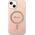 Guess Zestaw Guess GUBPP14SH4EACSP Case+ Charger iPhone 14 6,1" różowy/pink hard case 4G Print MagSafe NoSize