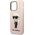 Karl Lagerfeld Karl Lagerfeld KLHCP14LSNIKBCP iPhone 14 Pro 6,1" hardcase różowy/pink Silicone Ikonik NoSize