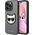Karl Lagerfeld KARL LAGERFELD IPHONE 14 PRO MAX SILVER CHOUPETTE HEAD PATCH KLHCP14XSAPCHG