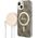 Guess Guess zestaw ładowarka MagSafe + etui do iPhone 14 6,1" brązowe 4G Print (GUBPP14SH4EACSW)