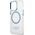 Guess Guess GUHMP13LHTRMB iPhone 13 Pro / 13 6,1" niebieski/blue hard case Metal Outline Magsafe