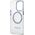 Guess Guess GUHMP13LHTRMB iPhone 13 Pro / 13 6,1" niebieski/blue hard case Metal Outline Magsafe