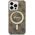 Guess Guess zestaw ładowarka MagSafe + etui do iPhone 13 Pro Max 6,7" brązowe 4G Print (GUBPP13XH4EACSW)